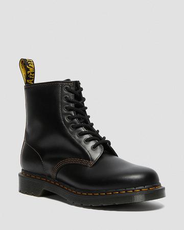 Botas con Cordones Dr Martens 1460 Men's Abruzzo Cuero Hombre Negros Marrom | MX 291ILH